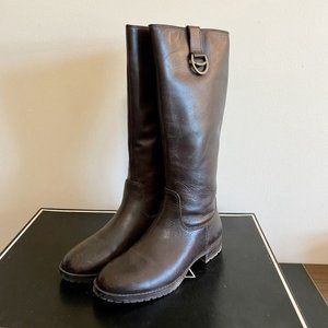 Ralph Lauren Women's Sariah Riding Style Boots | Dark Brown | Size 5